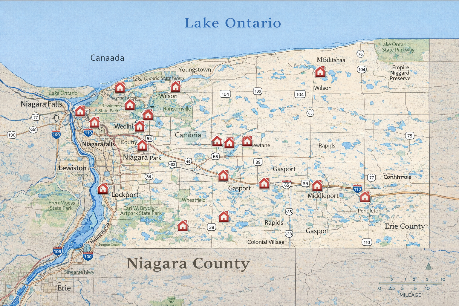 Home for sale in Niagara County NY with professional real estate marketing